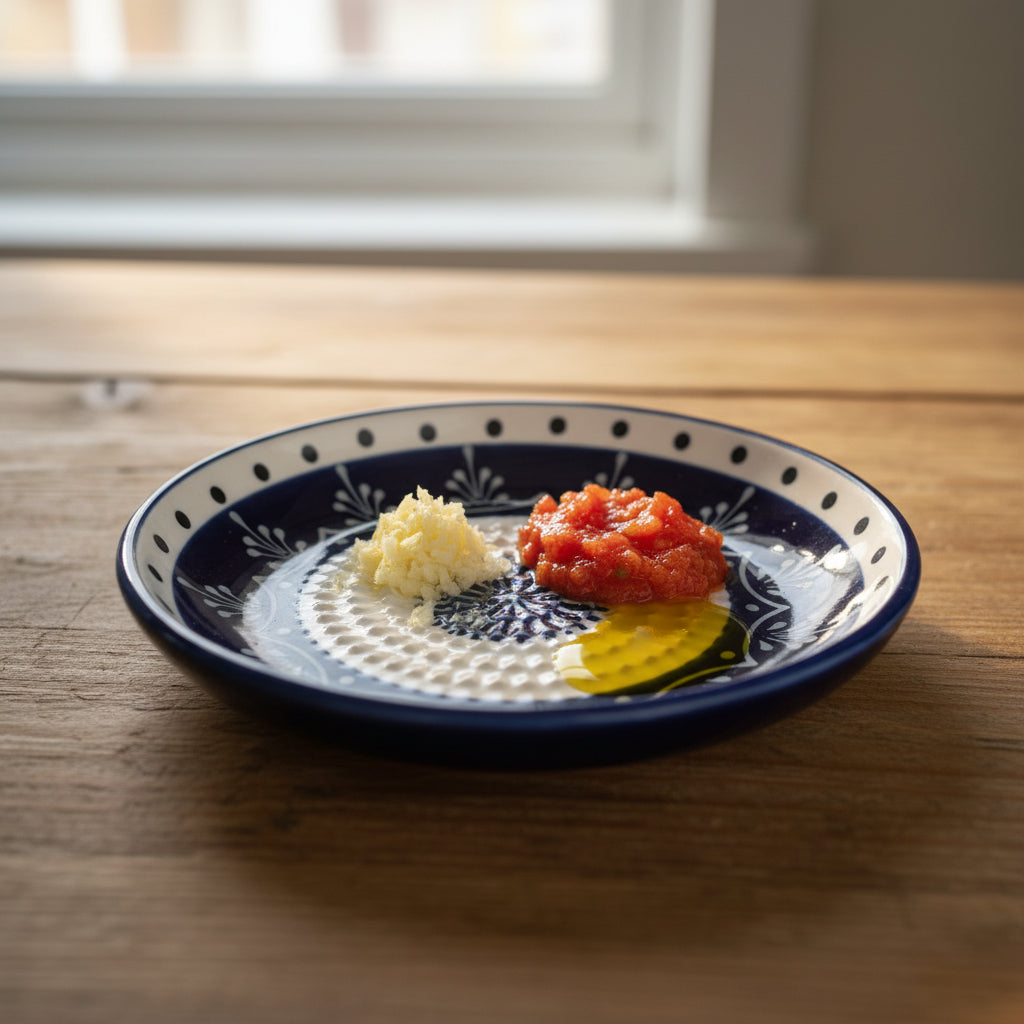The Spanish Navy Blue Garlic Grater