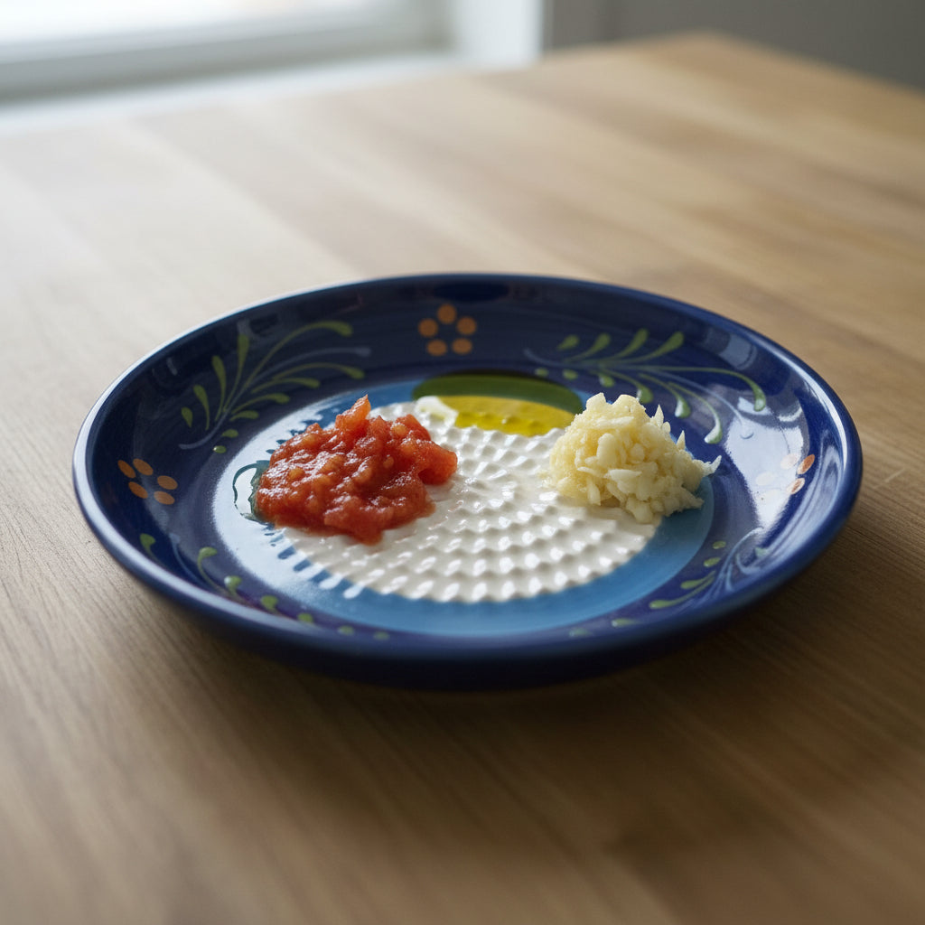 The Floral Navy Garlic Grater
